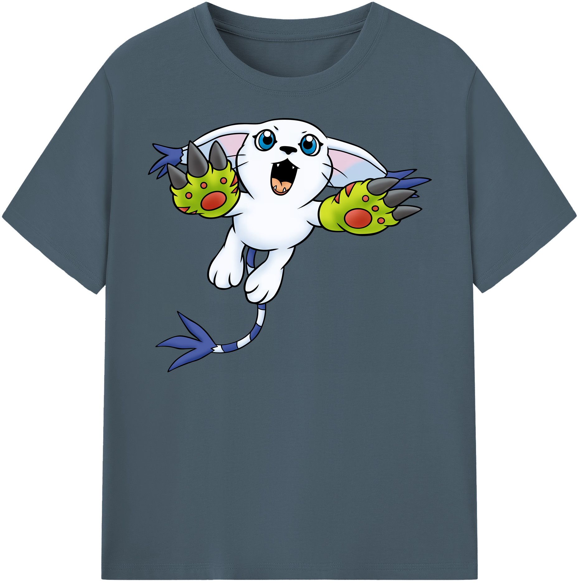 （画像用） Digimon デジタルモンスター/デジモン 綿100％半袖Tシャツ（フロントプリント）